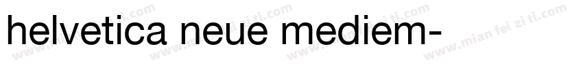 helvetica neue mediem字体转换